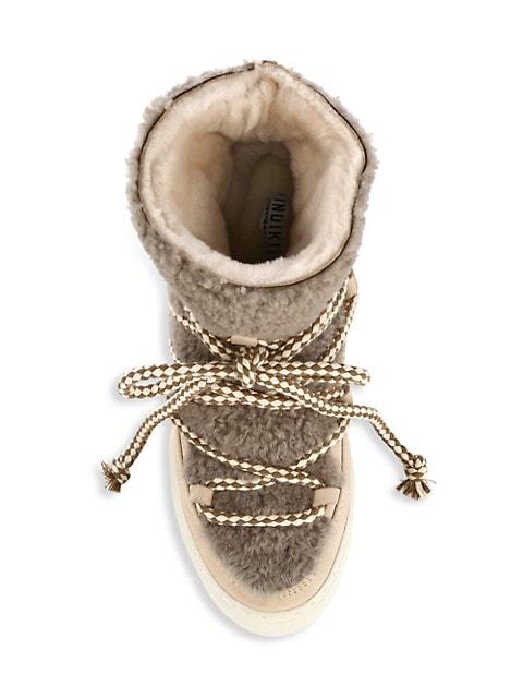 Curly Shearling Sneaker Boots商品第5张图片规格展示