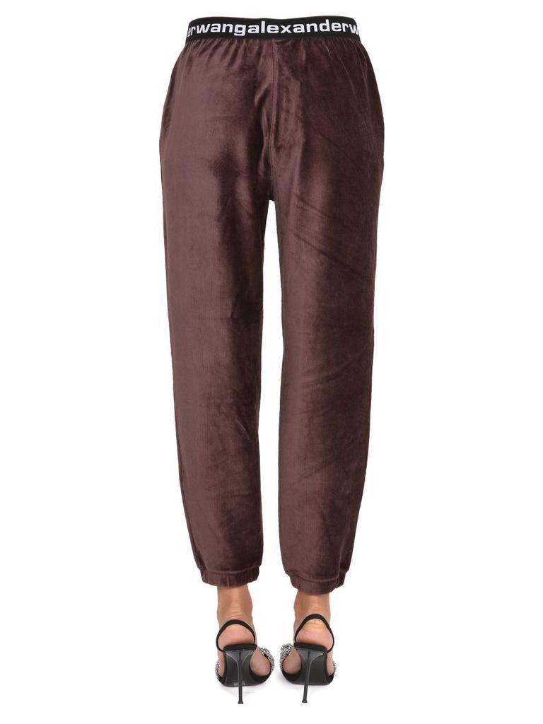 商品Alexander Wang|T By Alexander Wang Women's  Brown Other Materials Joggers,价格¥2340,第6张图片详细描述