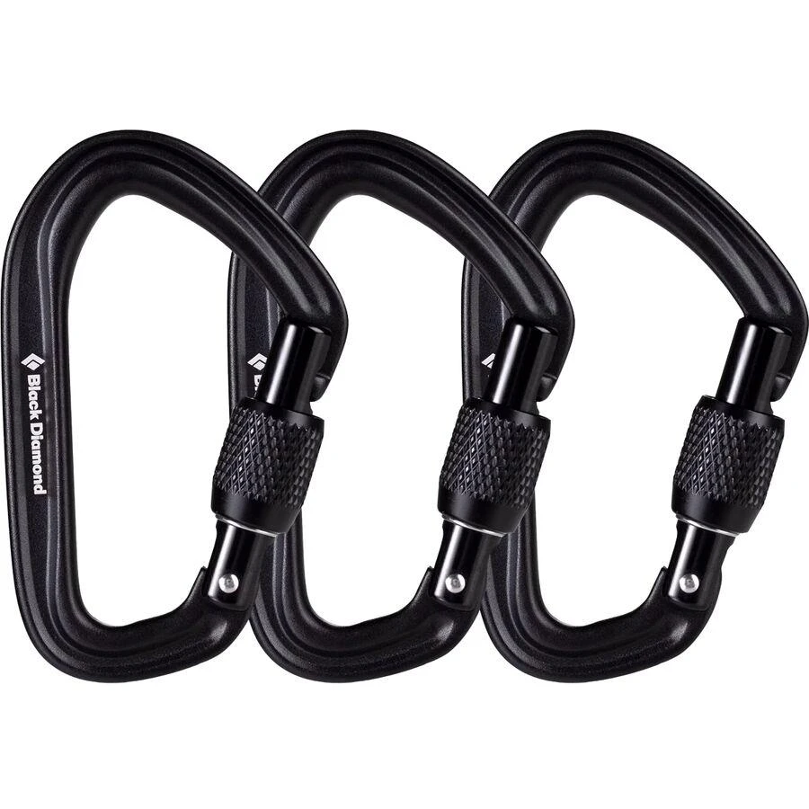 商品Black Diamond|HotForge Screwgate Carabiner - 3 Pack,价格¥217,第1张图片