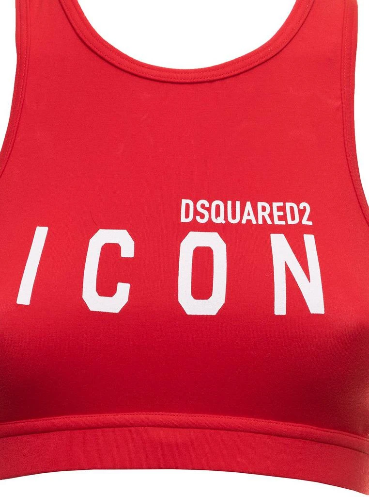 商品DSQUARED2|Dsquared2 Logo Printed Stretch Tank Top,价格¥646,第3张图片详细描述