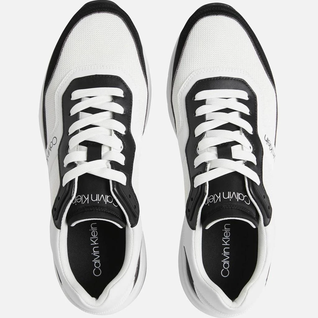 商品Calvin Klein|CALVIN KLEIN MEN'S LOW TOP RUNNING STYLE TRAINERS - WHITE/BLACK,价格¥573,第3张图片详细描述