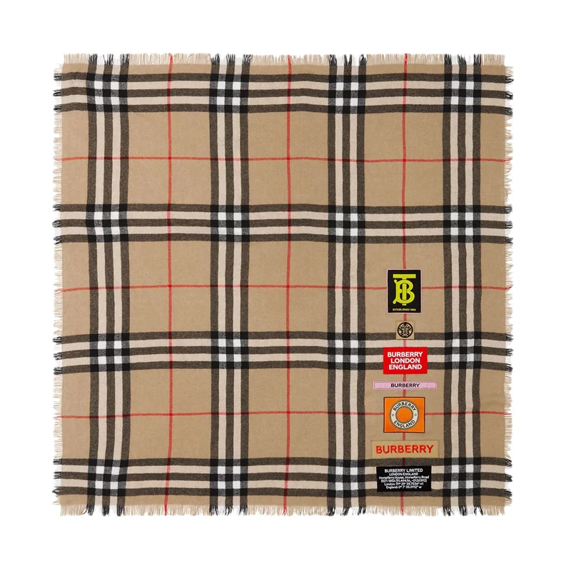 商品Burberry|BURBERRY 棕色男士围巾 8039430,价格¥3274,第1张图片