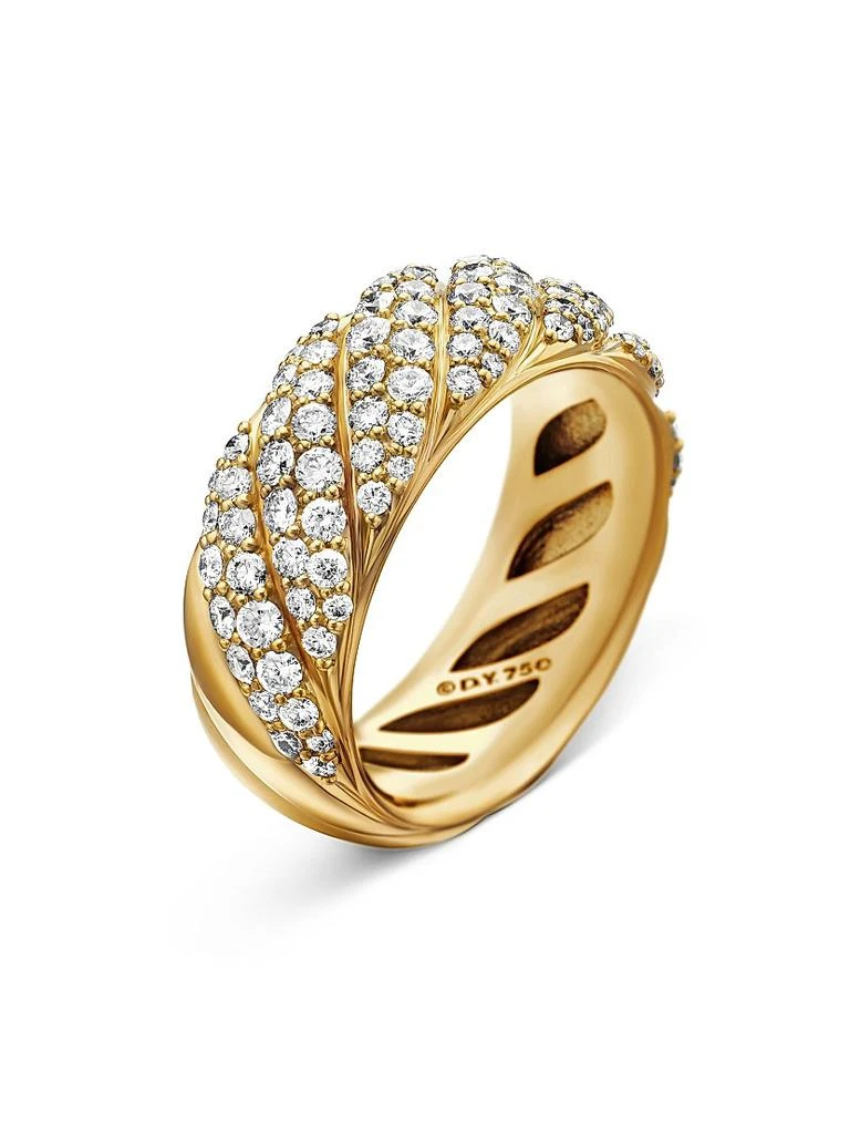 商品David Yurman|Sculpted Cable Band Ring in 18K Yellow Gold,价格¥51223,第3张图片详细描述