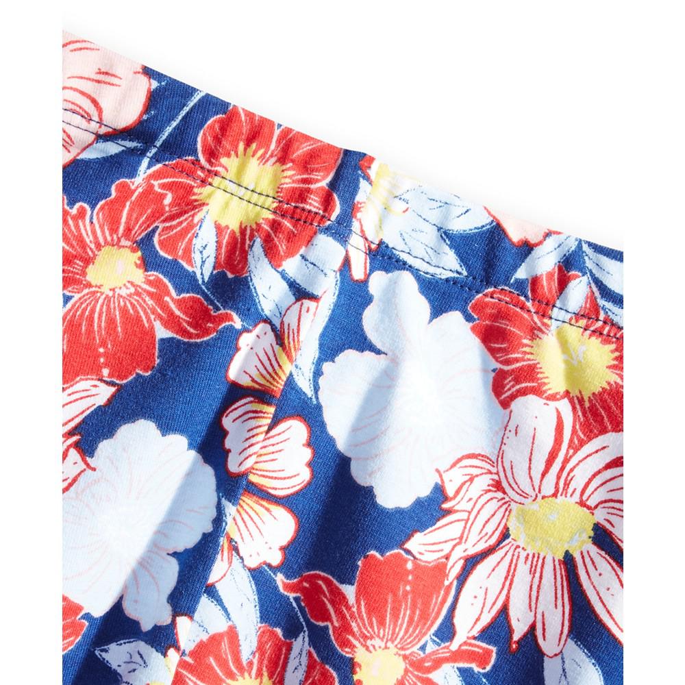 Baby Girls Floral-Print Biker Shorts, Created for Macy's商品第3张图片规格展示