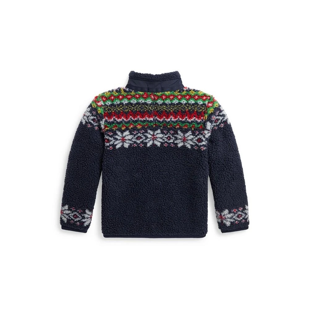 商品Ralph Lauren|Toddler and Little Boys Fair Isle Teddy Fleece Jacket,价格¥491,第5张图片详细描述