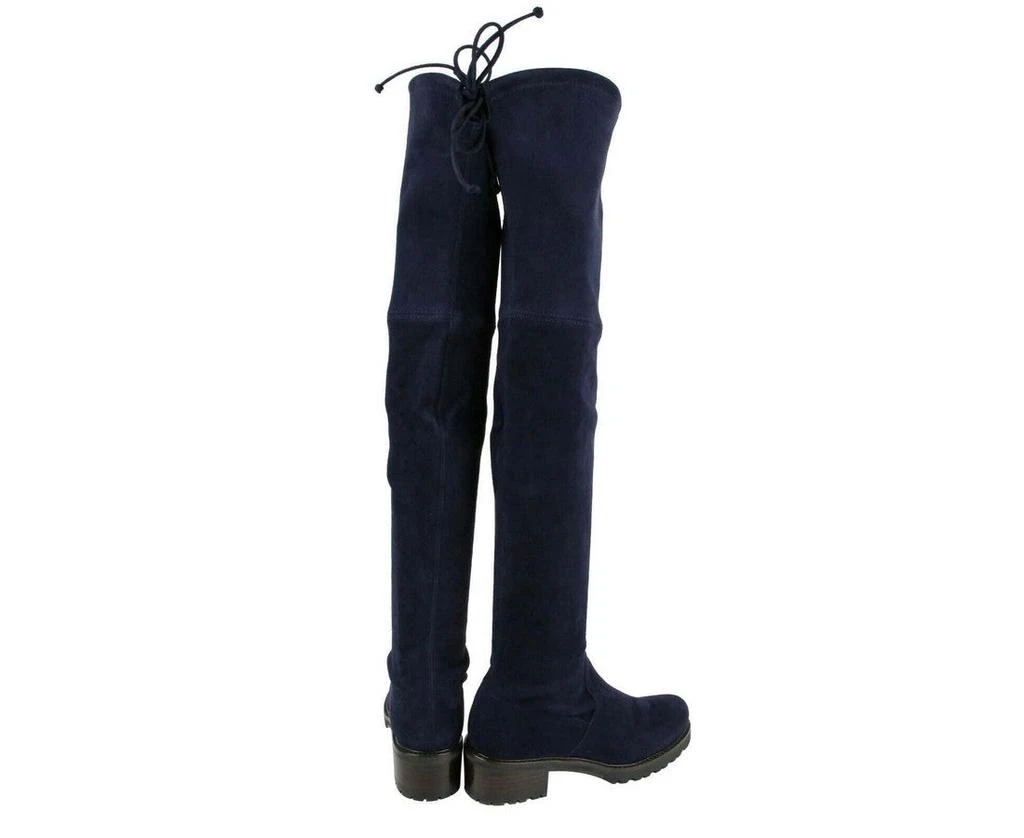 商品Stuart Weitzman|Stuart Weitzman Women's Vanland Dark Blue Suede Knee High Boots (38 / 7.5 M),价格¥5480,第1张图片