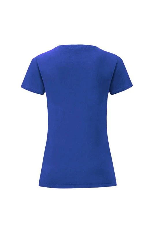 商品The Loom|Fruit of the Loom Womens/Ladies Vintage Logo T-Shirt (Cobalt Blue),价格¥95,第2张图片详细描述