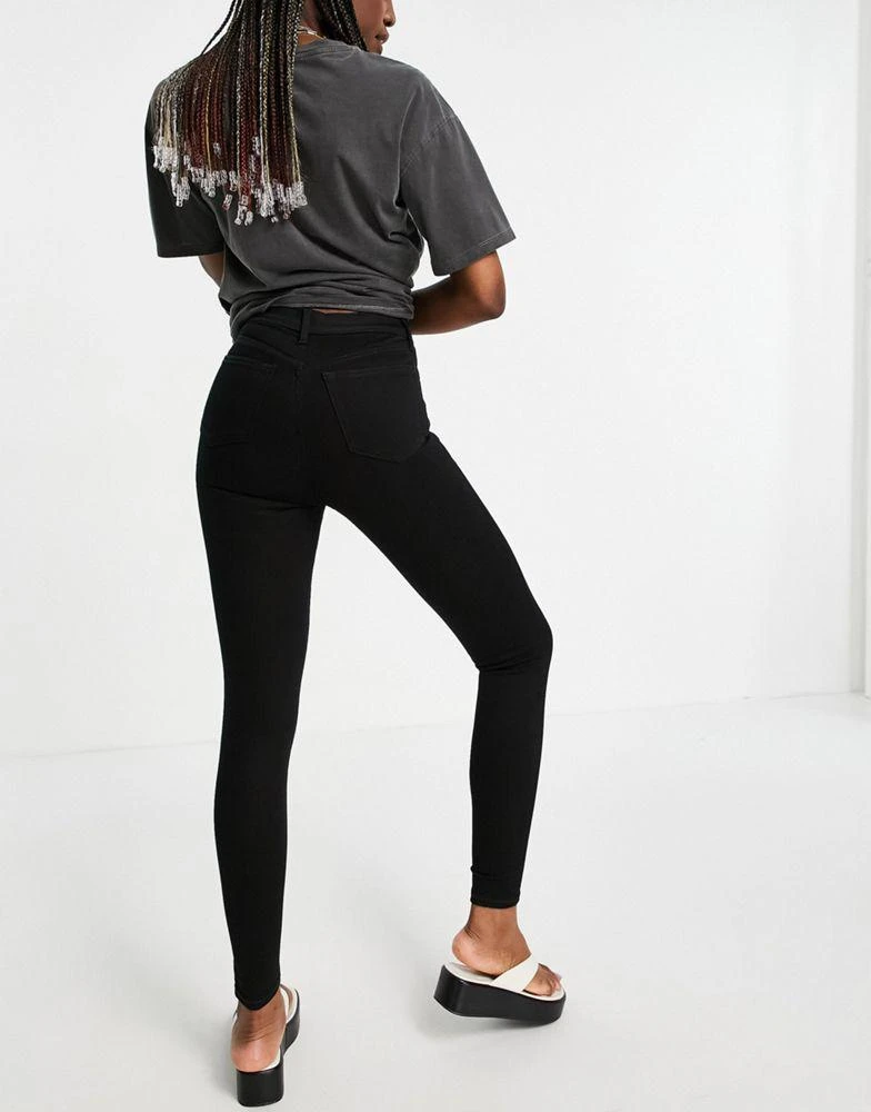 商品Topshop|Topshop Tall Jamie skinny jeans in pure black,价格¥340,第2张图片详细描述