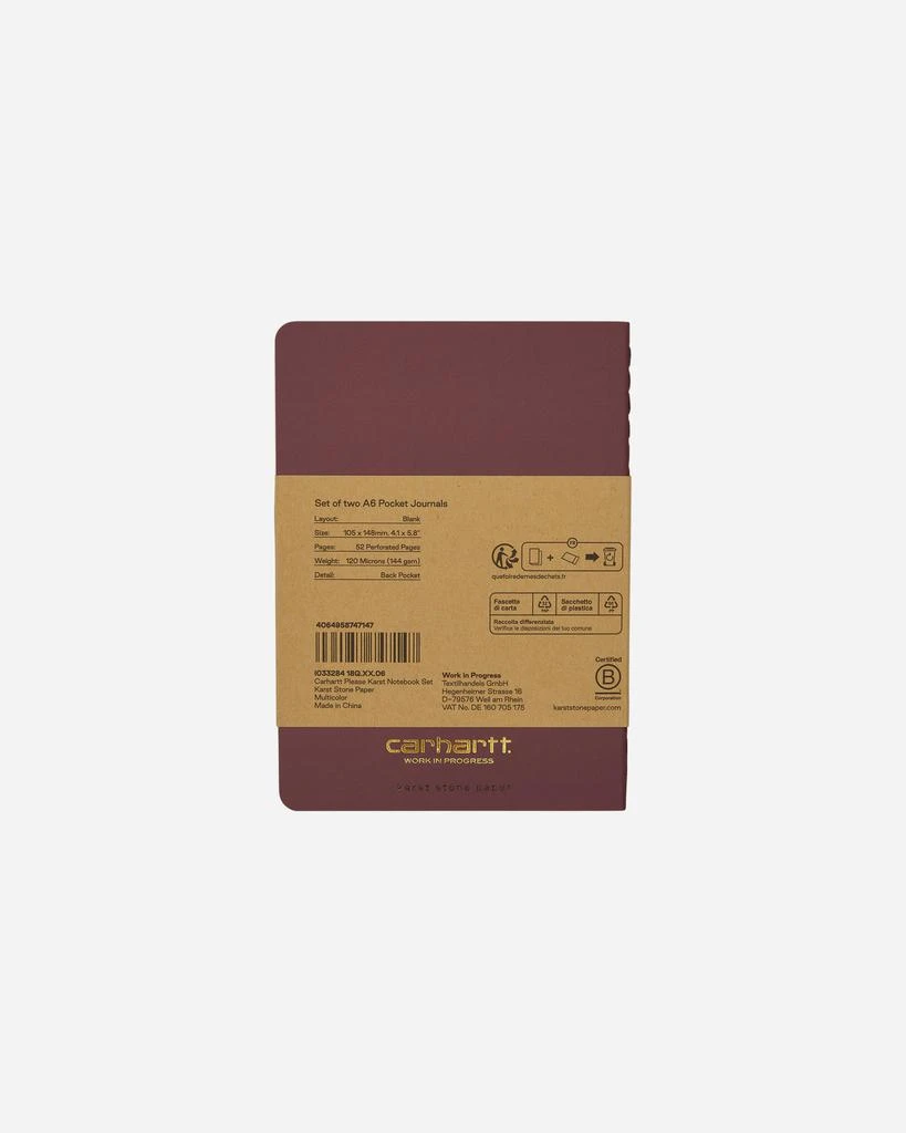 商品Carhartt WIP|Carhartt Please Notebook Set Multicolor,价格¥168,第5张图片详细描述