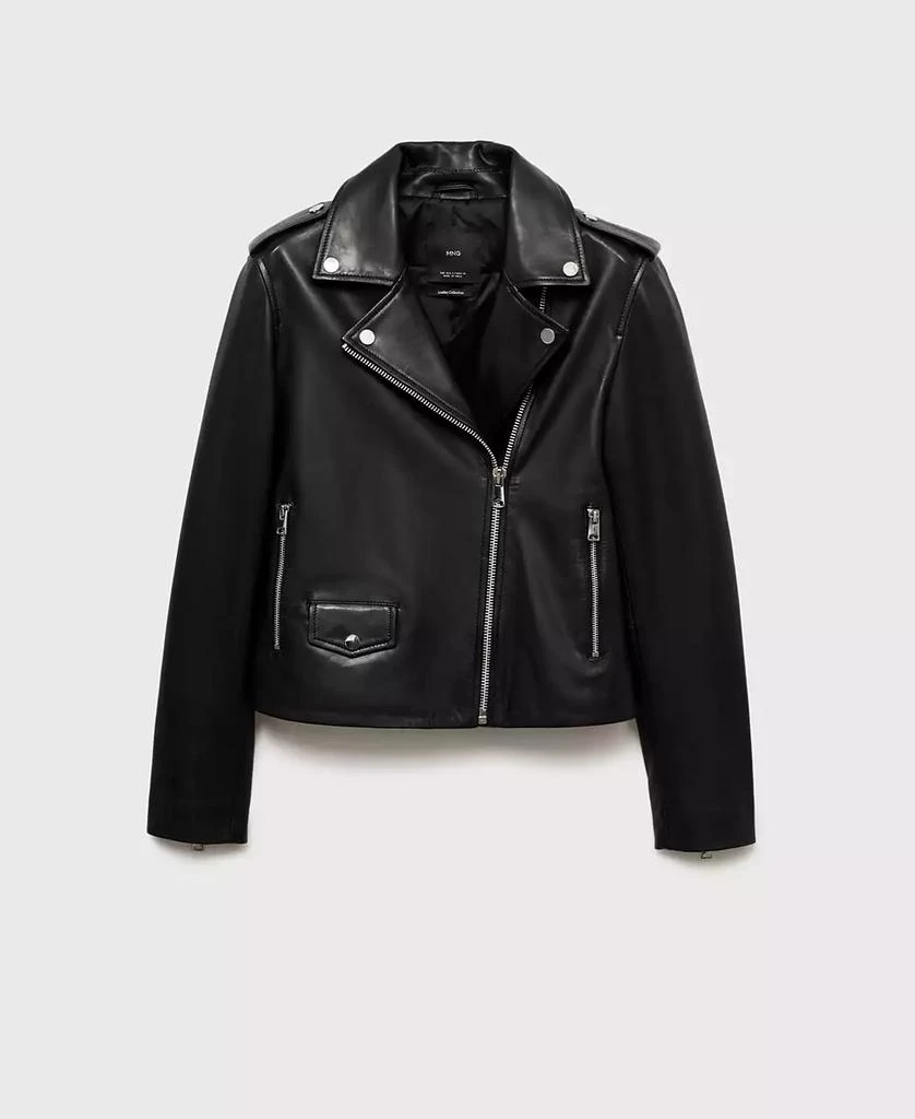 Women's Leather Biker Jacket 商品