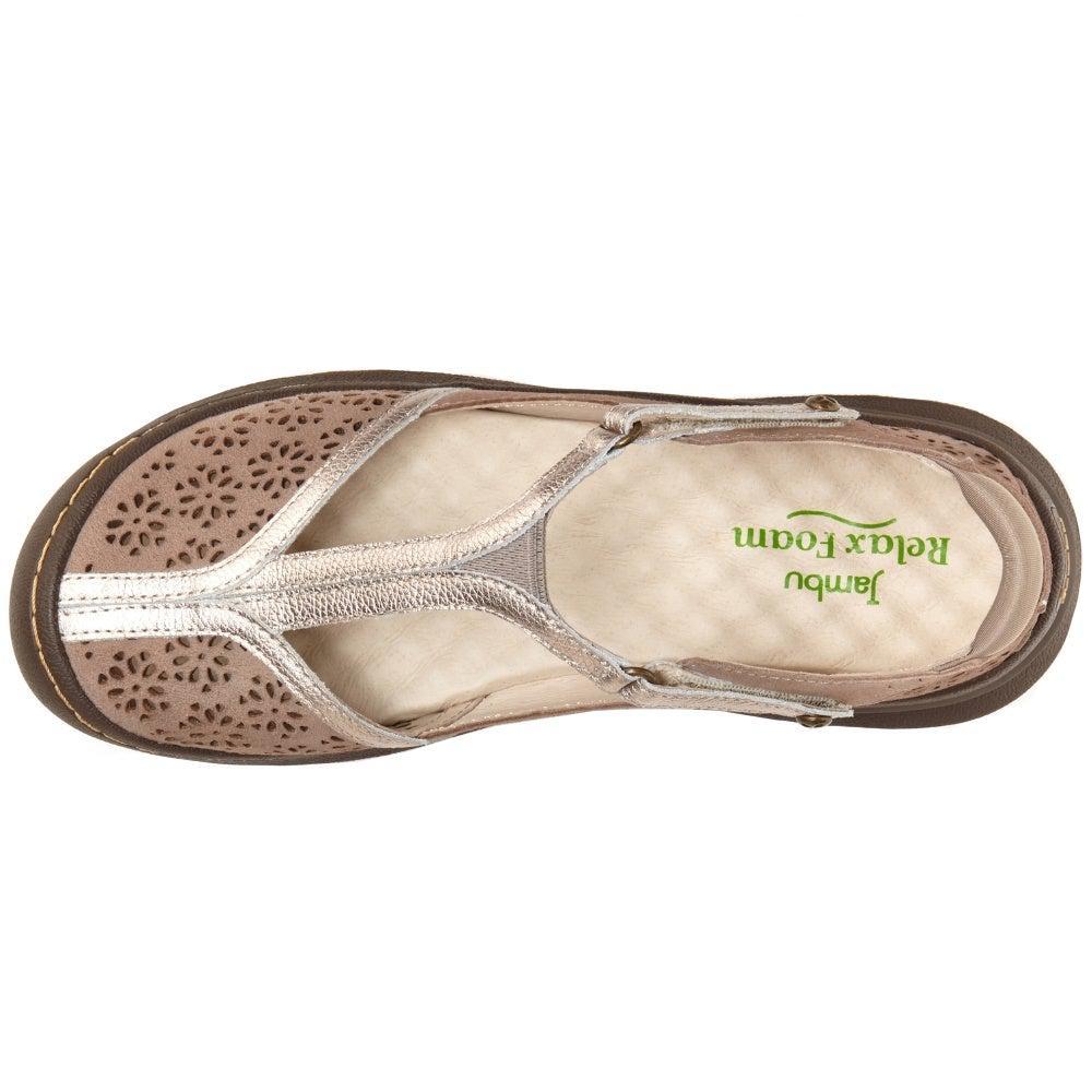 商品Jambu|Creek Perforated T-Strap Sandals,价格¥599,第4张图片详细描述