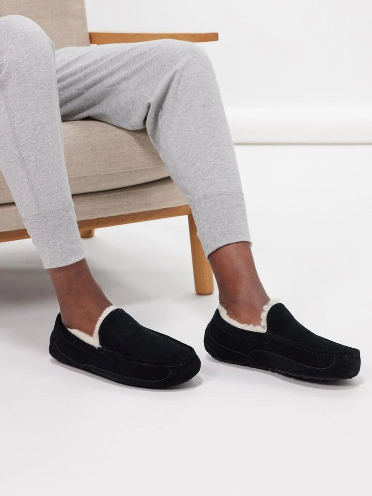 商品UGG|Ascot wool-lined suede slippers,价格¥391,第2张图片详细描述