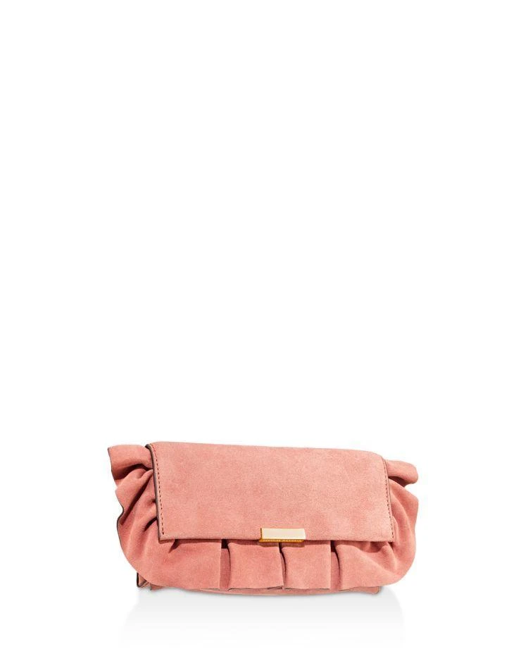 商品Loeffler Randall|Tab Ruffle Suede Clutch ,价格¥1653,第4张图片详细描述