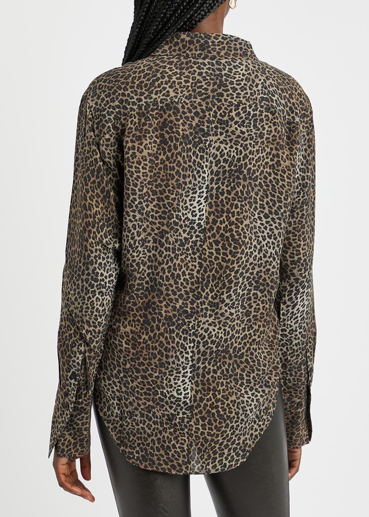The Standard leopard-print silk crepe de chine shirt商品第3张图片规格展示