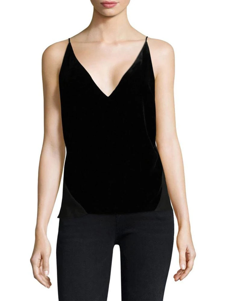 商品J Brand|Lucy Velvet Mixed-Media Camisole,价格¥925,第1张图片