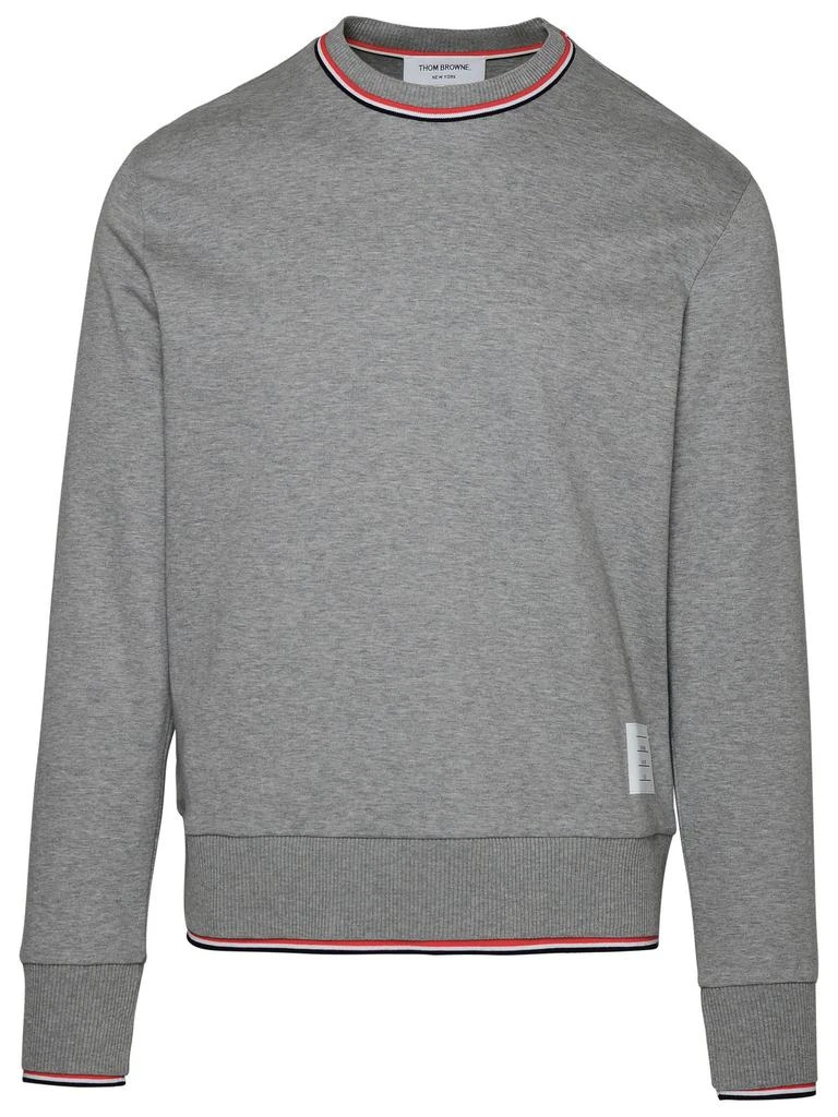 商品Thom Browne|Thom Browne Long-Sleeved Crewneck Sweatshirt,价格¥3656,第1张图片