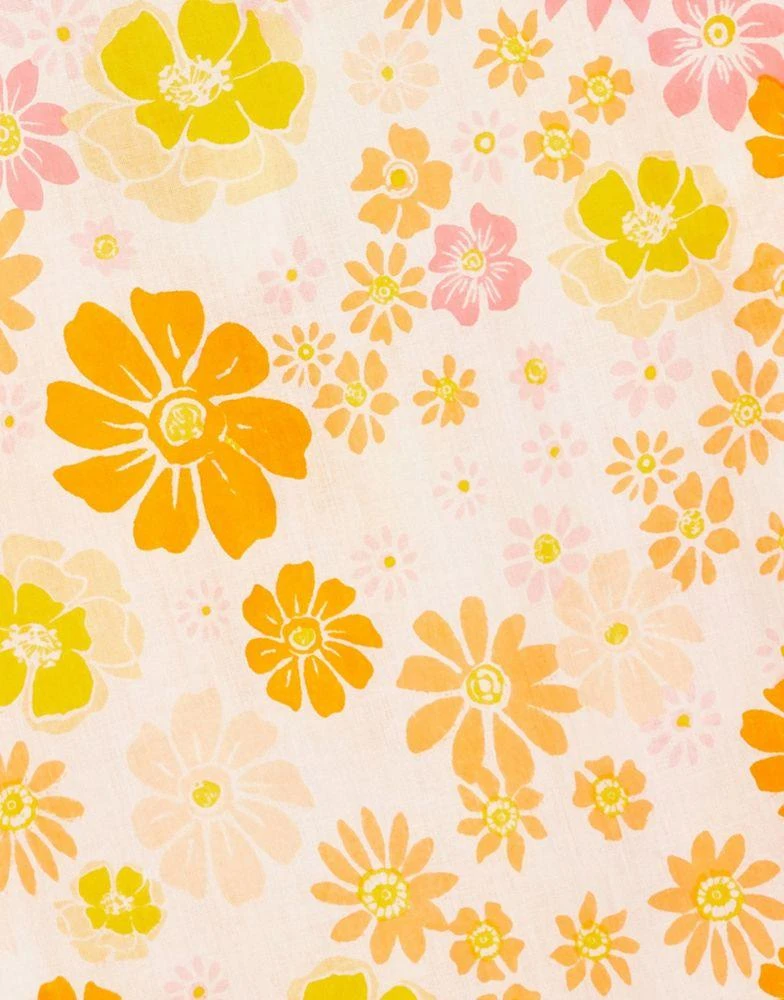 商品Topshop|Topshop 70s floral print beach shirt in multi,价格¥190,第3张图片详细描述