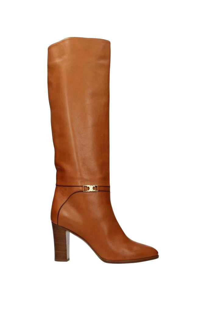 商品Celine|Boots Leather Brown Tan,价格¥9573,第1张图片