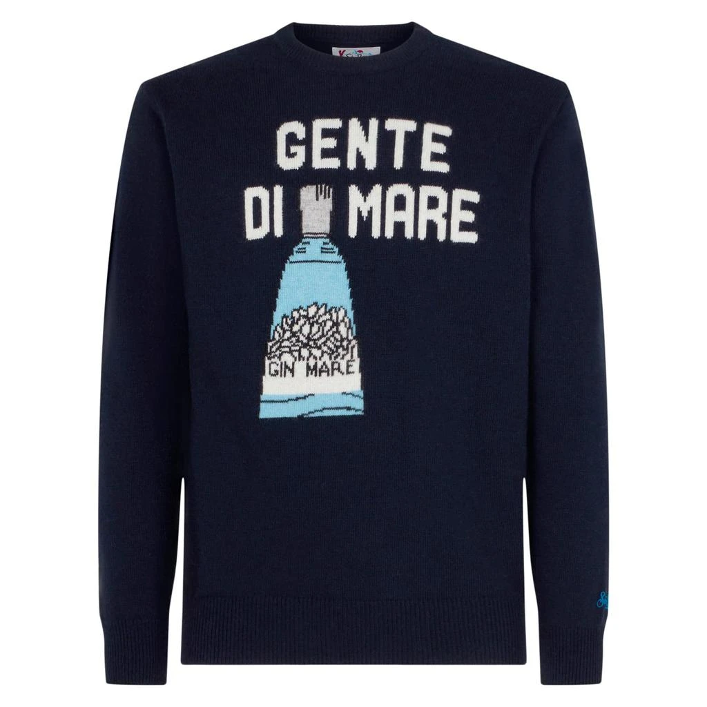 商品Mc2 Saint Barth|Man Sweater With Gin Mare Print | Gin Mare Special Edition,价格¥1492,第4张图片详细描述