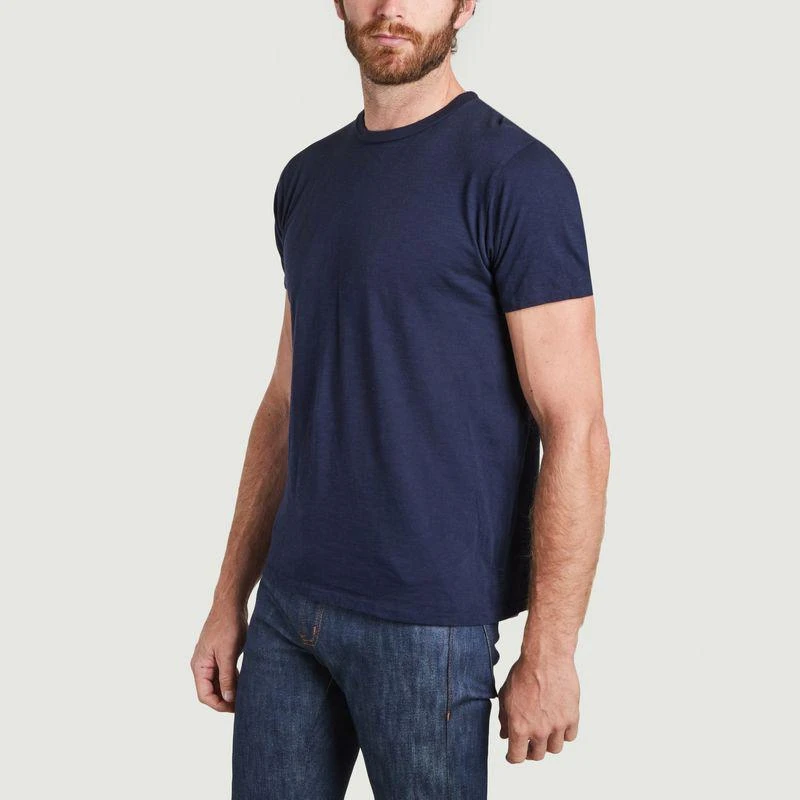 商品Velva Sheen|Straight cut t-shirt Navy VELVA SHEEN,价格¥270,第2张图片详细描述