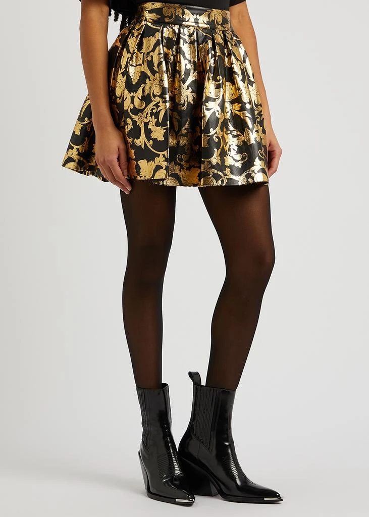 商品Alice + Olivia|Fizer printed vegan leather mini skirt,价格¥4094,第2张图片详细描述