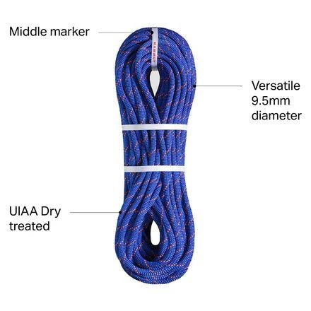 商品Mammut|Crag Dry Rope - 9.5mm,价格¥1672,第5张图片详细描述