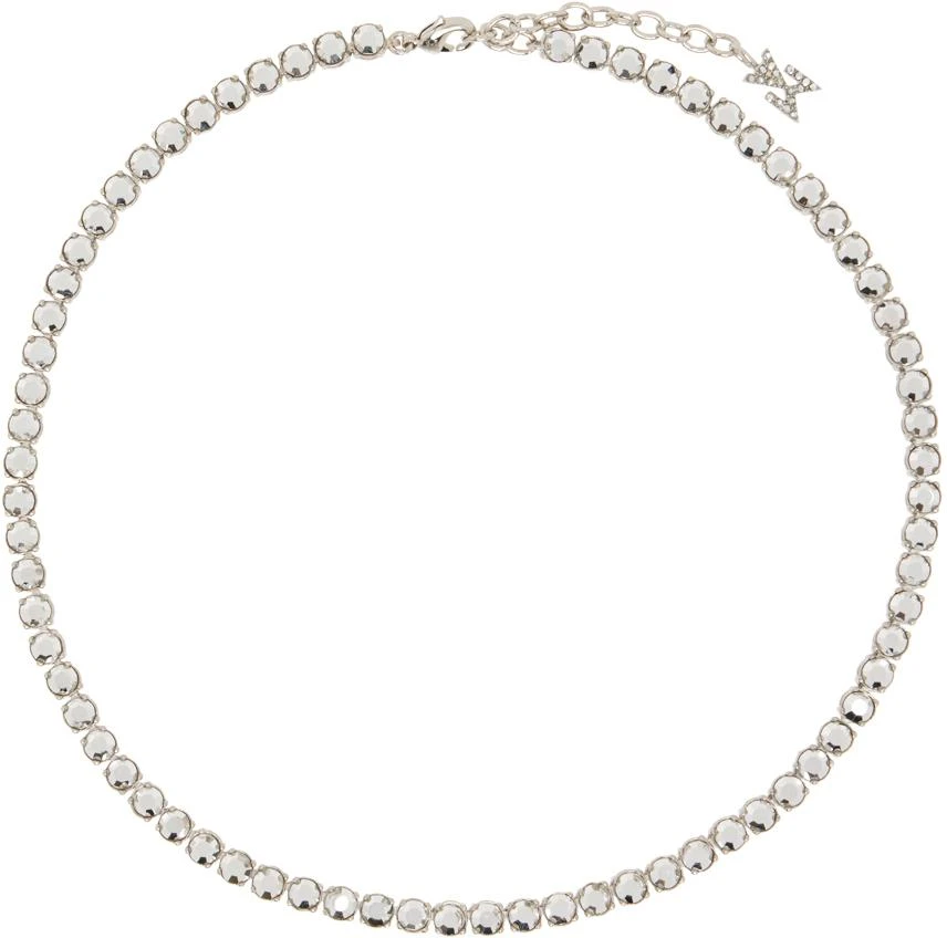 商品Amina Muaddi|Silver Tennis Necklace,价格¥3005,第1张图片