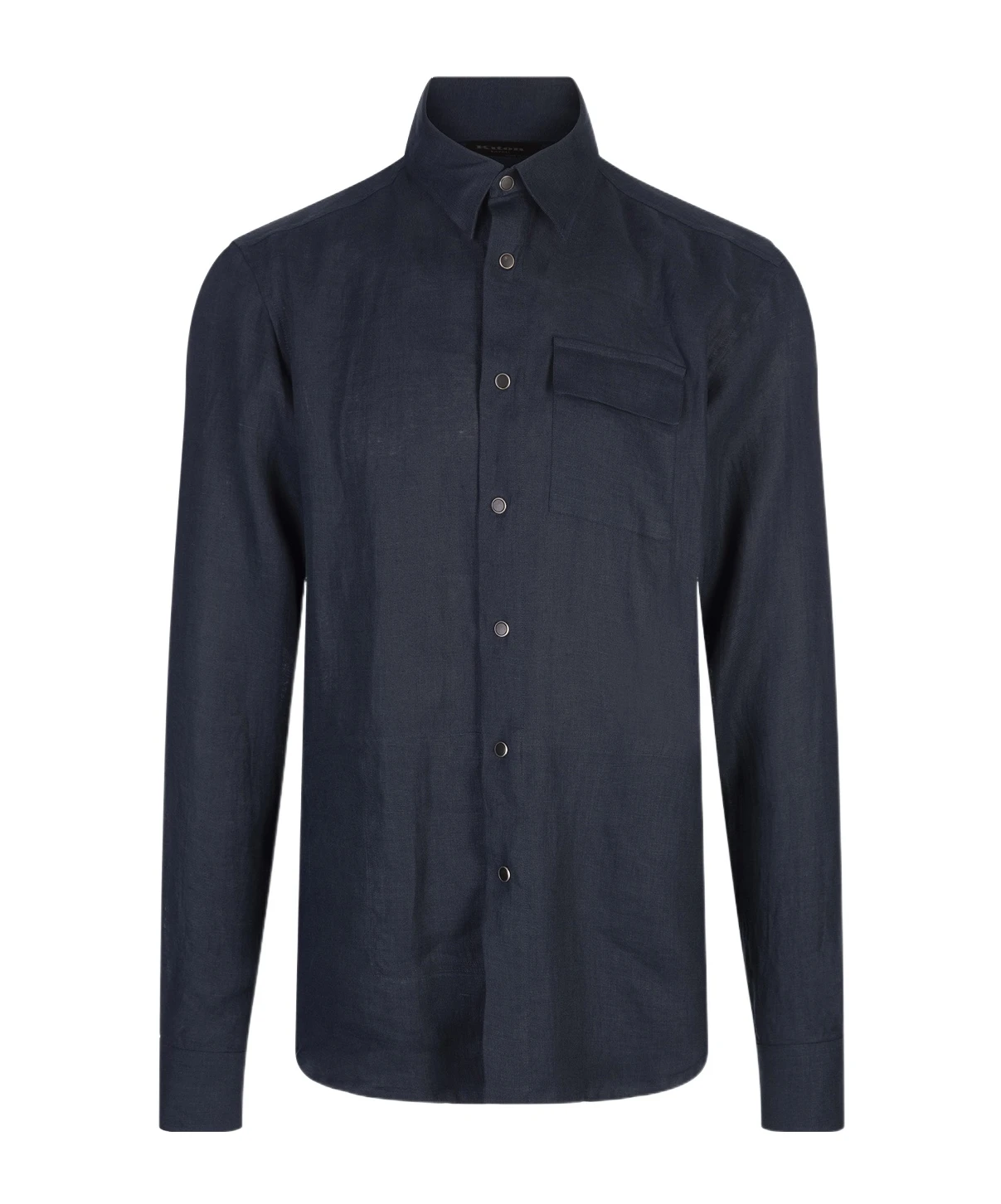 商品【商品预售7天发货】 Kiton|Kiton 男士衬衫 UMCBUBAH0928617003 黑色,价格¥4407,第1张图片