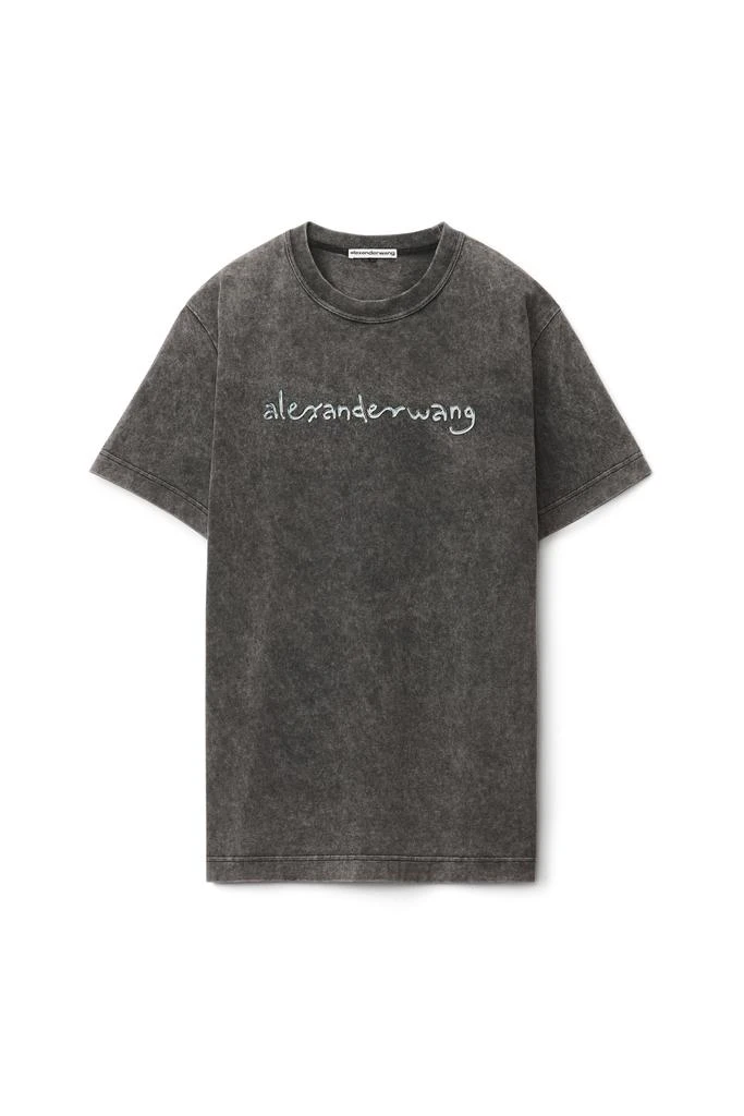 商品Alexander Wang|CHROME GRAPHIC TEE IN COMPACT JERSEY,价格¥1675,第1张图片