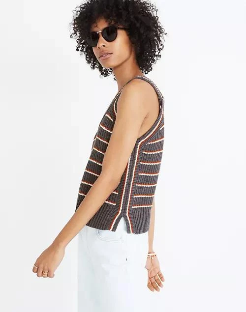 商品Madewell|Stockton Sweater Tank in Stripe,价格¥277,第3张图片详细描述