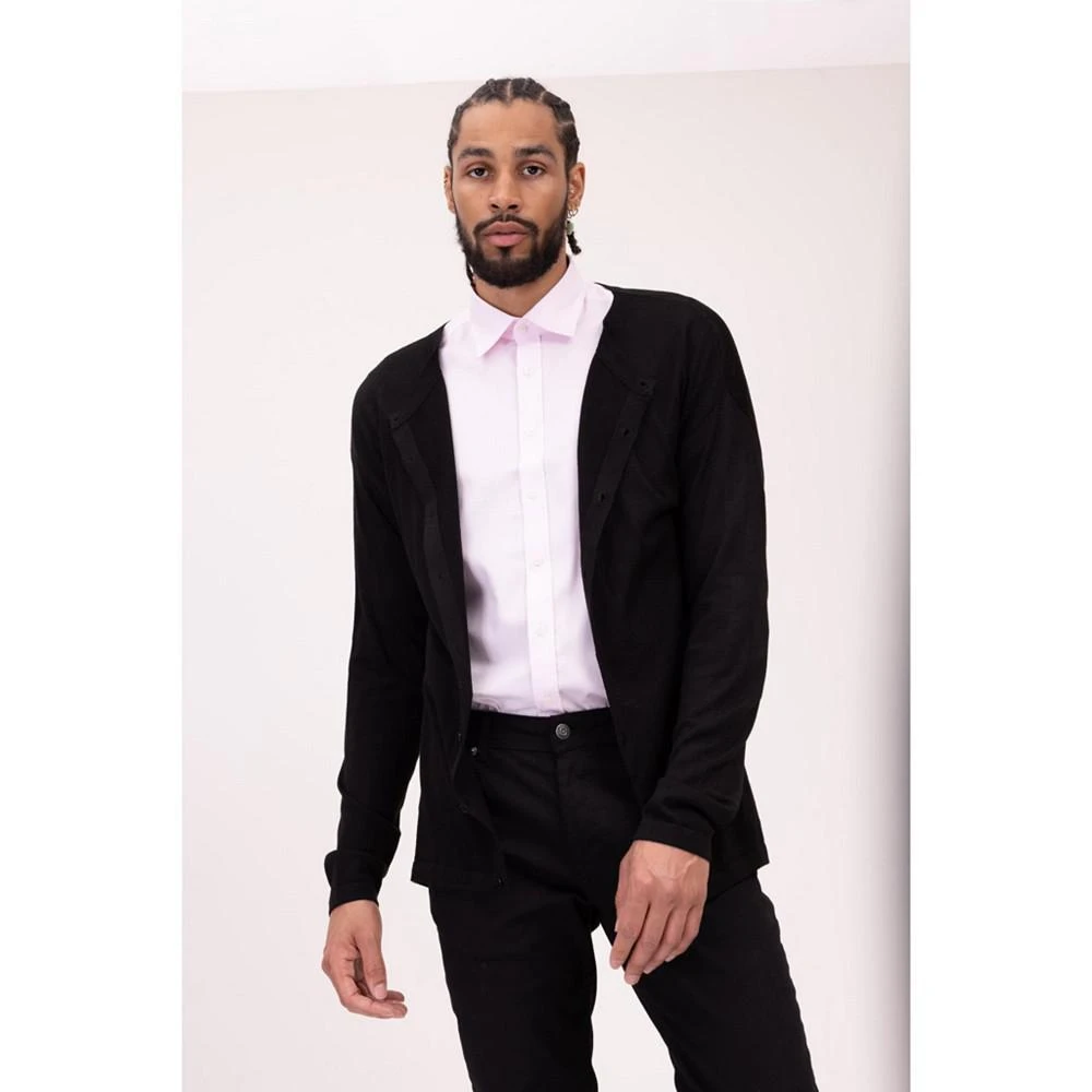 Men's Modern Lightweight Knit Shacket Sweater ��商品
