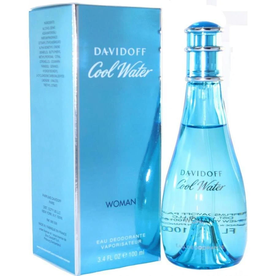 商品Davidoff|Coolwater Women by Davidoff Deodorant Spray Glass 3.3 oz (w),价格¥163,第1张图片