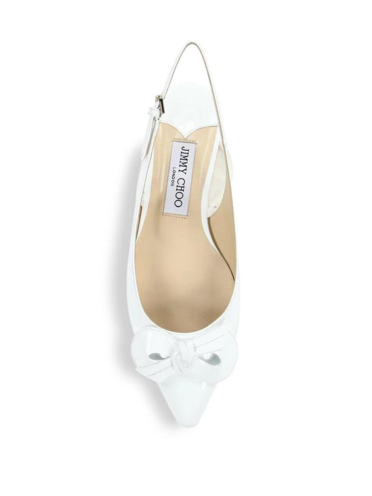 商品Jimmy Choo|Jimmy Choo - Blare Patent Leather Slingback Flats,价格¥1784,第4张图片详细描述