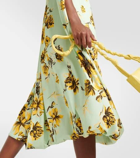 商品Jil Sander|花卉披肩式中长连衣裙,价格¥12820,第5张图片详细描述