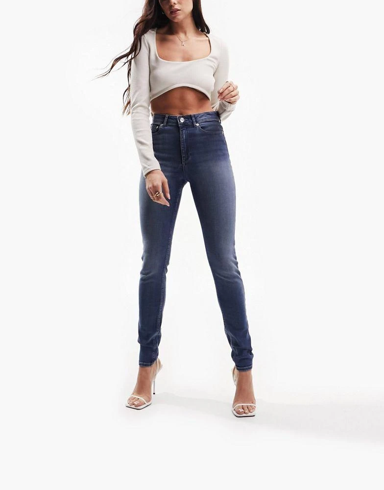 商品ASOS|ASOS DESIGN ultimate skinny jeans in authentic mid blue,价格¥127,第3张图片详细描述