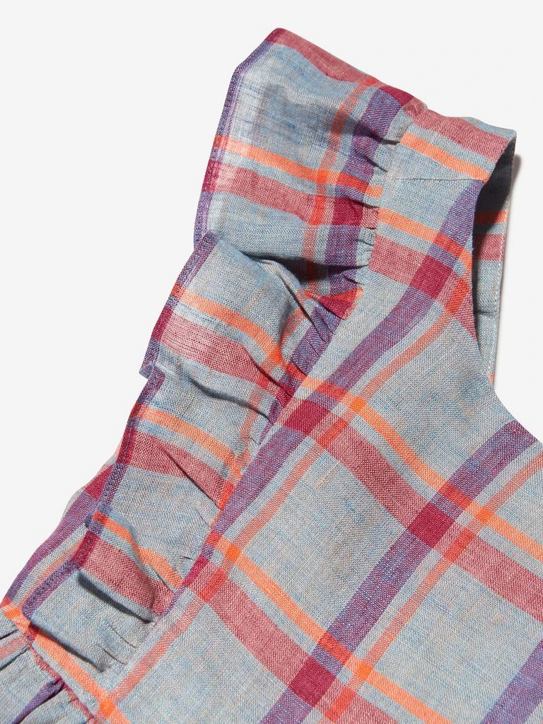商品Bonpoint|Bonpoint Girls Checked Linen Carole Dress in Grey,价格¥1528,第3张图片详细描述