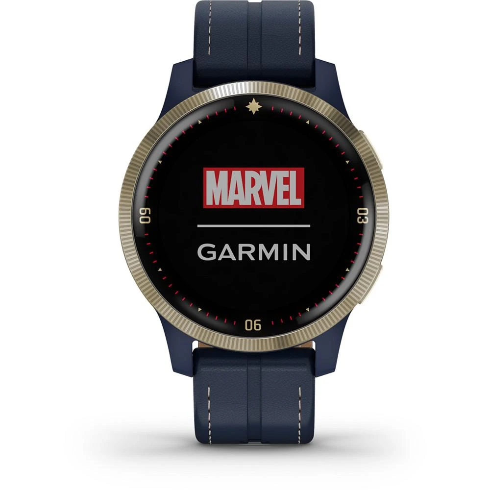 Unisex vivoactive 4, Legacy Hero, Captain Marvel Blue Leather Strap 40mm 商品