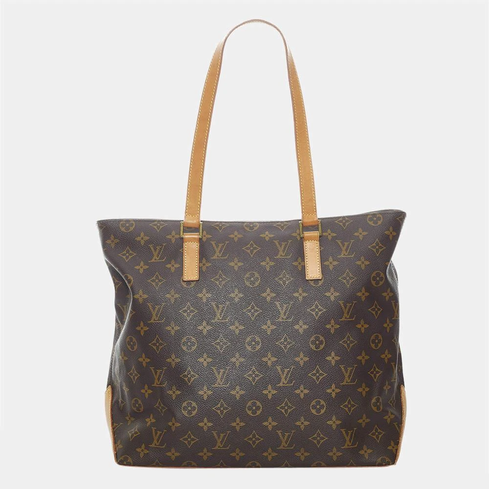 商品[二手商品] Louis Vuitton|Louis Vuitton Brown Monogram Cabas Mezzo,价格¥5535,第3张图片详细描述