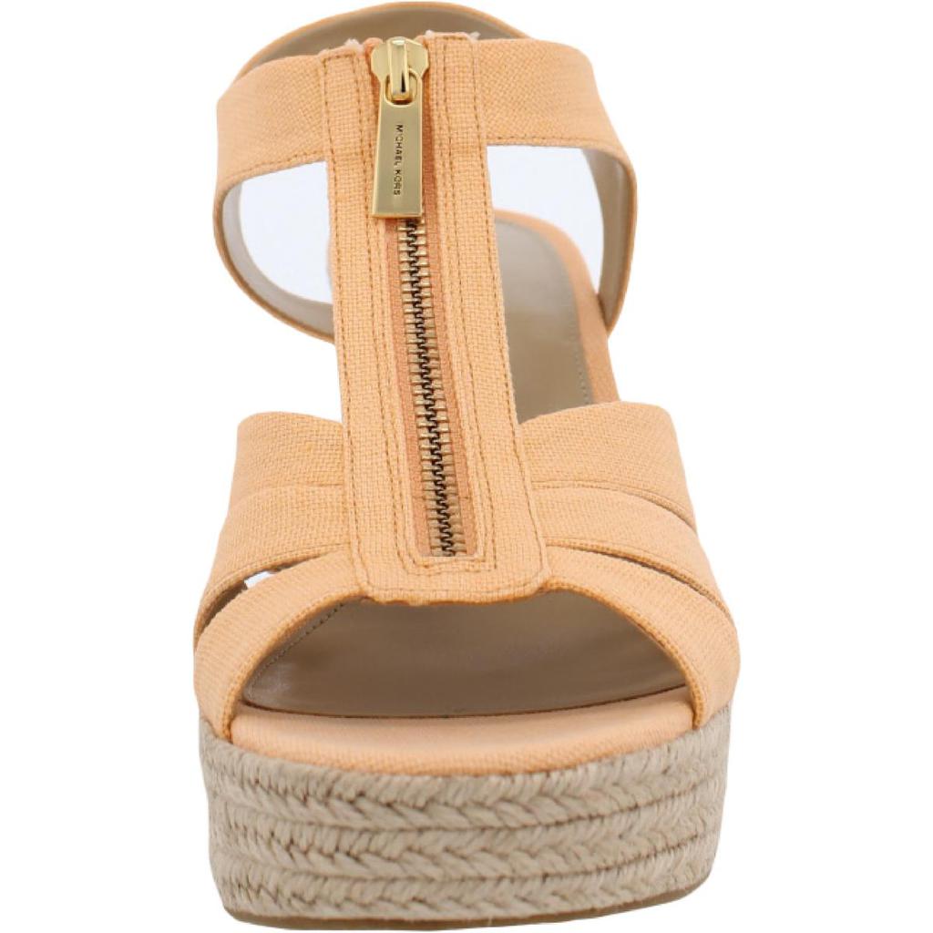 MICHAEL Michael Kors Womens Berkley Canvas Slingback Wedge Sandals商品第10张图片规格展示