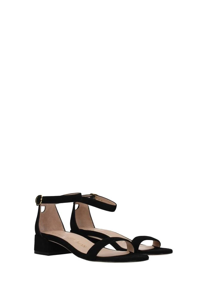 商品Stuart Weitzman|Sandals Suede Black,价格¥1969,第2张图片详细描述