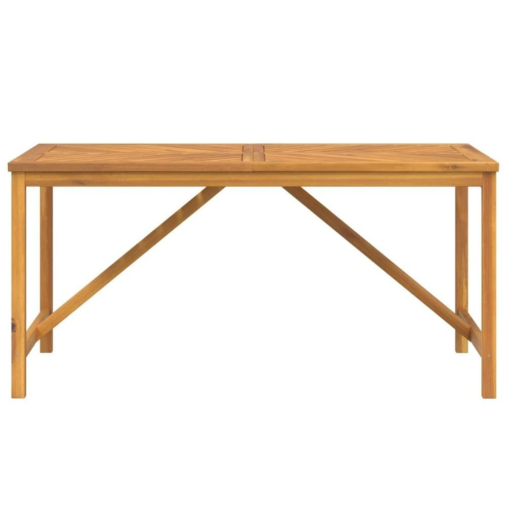 商品VidaXL|Patio Dining Table 59.1"x35.4"x29.1" Solid Wood Acacia,价格¥2921,第3张图片详细描述