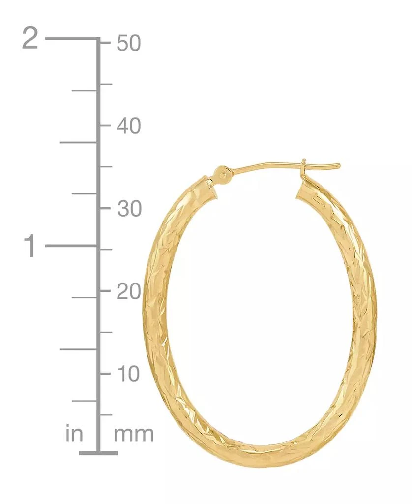 商品Macy's|Medium Polished Tube Hoop Earrings in 14k Yellow Gold, 1-3/8",价格¥1658,第4张图片详细描述