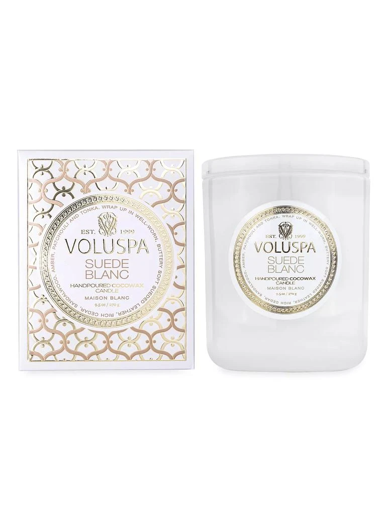 商品Voluspa|Suede Blanc Boxed Classic Candle,价格¥261,第2张图片详细描述
