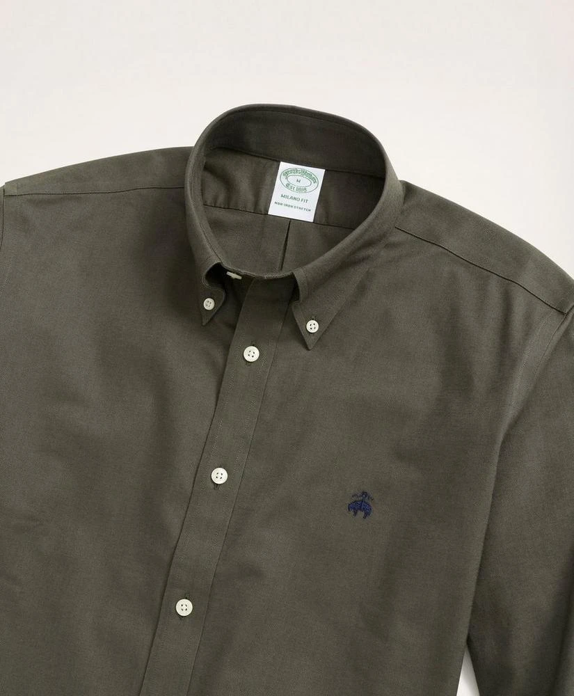 商品Brooks Brothers|男式 弹力米兰修身运动衬衫,价格¥376,第3张图片详细描述