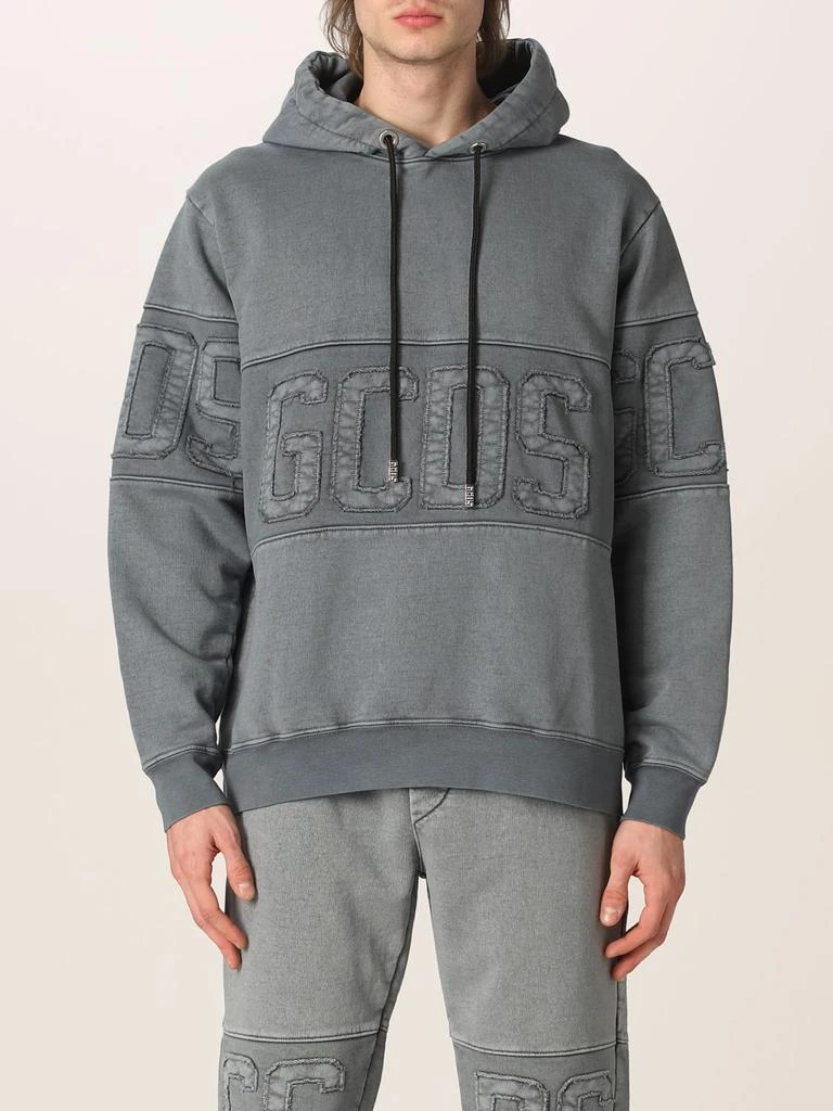 商品GCDS|Gcds overdyed cotton sweatshirt with logo,价格¥2671,第1张图片