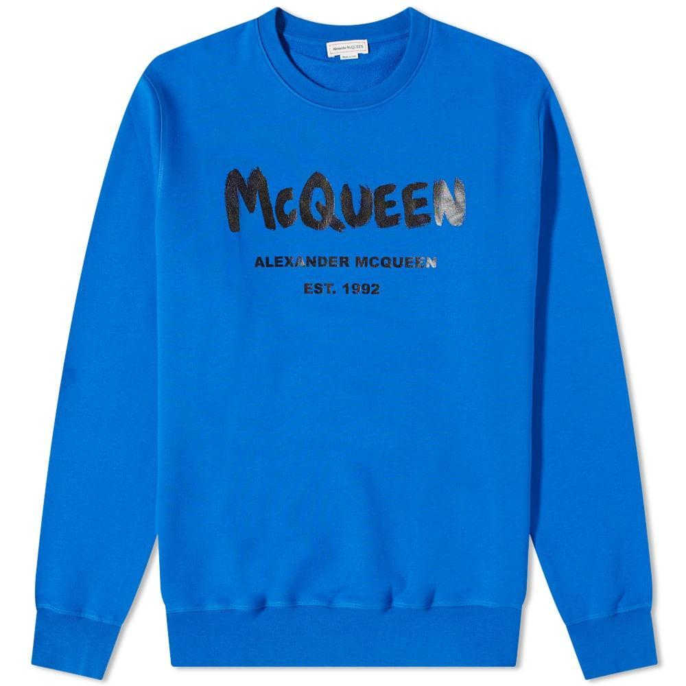 商品Alexander McQueen|Alexander McQueen Graffitti Logo Crew Sweat,价格¥4975,第1张图片