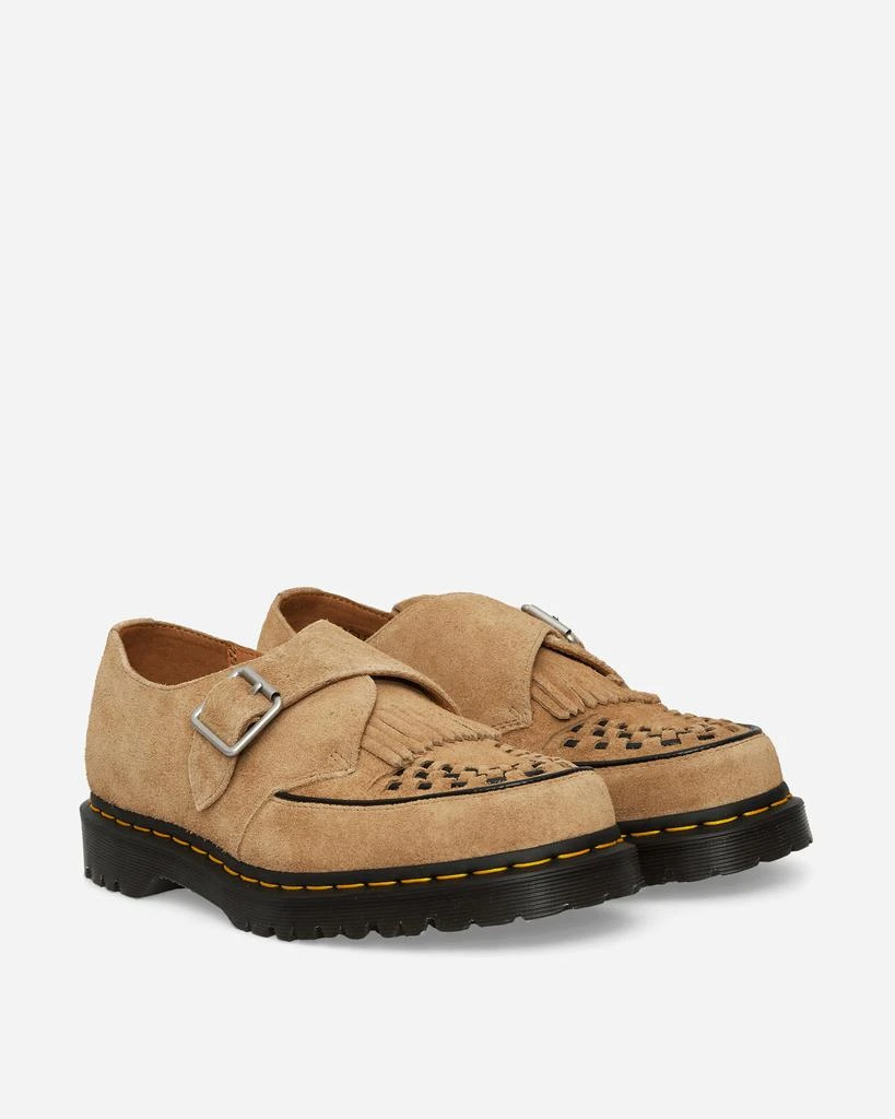 商品Dr. Martens|Ramsey Suede Kiltie Buckle Creepers Tan,价格¥931,第2张图片详细描述