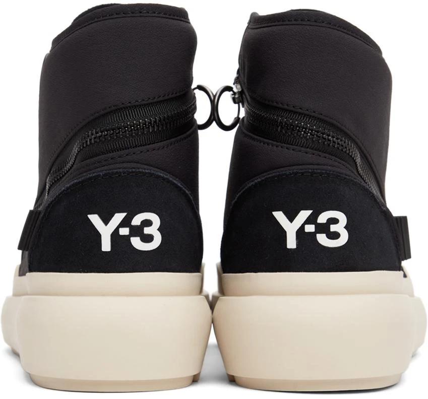 商品Y-3|Black Ajatu Court High Sneakers,价格¥991,第4张图片详细描述