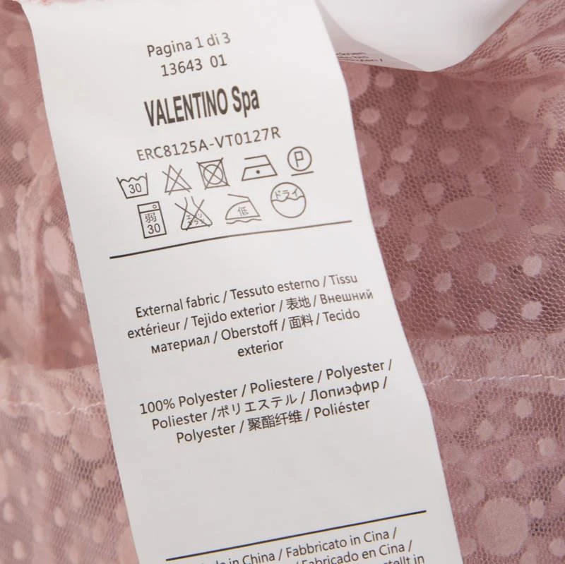 Red Valentino Pale Pink Tulle Bow Tie Detail Sheer Blouse L 商品
