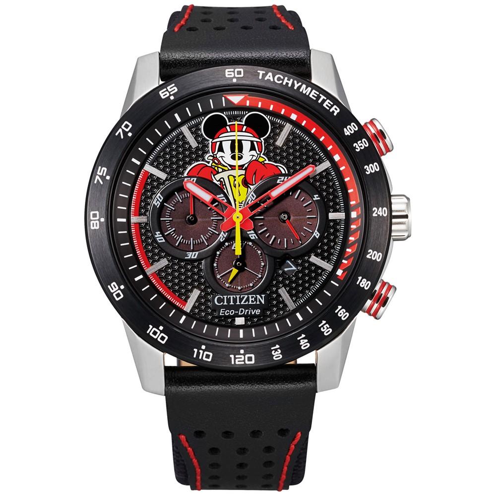 Mickey Mouse Black Polyurethane Strap Watch 44mm商品第1张图片规格展示